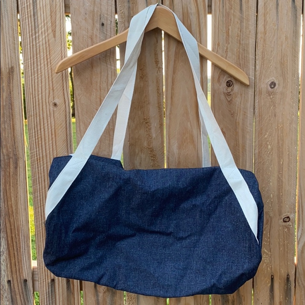 WILL WORKOUT FOR CUPCAKES 🧁 😍Denim gym bag🧁😍 - Picture 2 of 4
